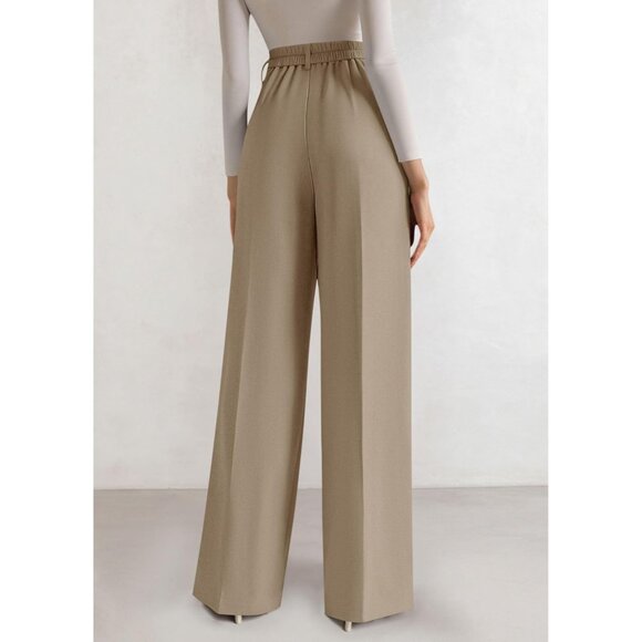Womens Wide Leg Dress Pants 2025 Business Casual Flowy Work Palazzo Pants High W - Picture 4 of 6